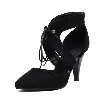 BLXQPYT zapatos de mujer 2022 Sandale Femei Subliniat Toe Cruce Curea Elegantă Petrecere de Nunta, Pantofi cu Toc inalt Plus Dimensiune 33-46 Q66-3 - Imagine 1  