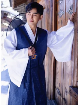Bărbați Îmbrăcăminte Tradițională Coreeană Vechi Haine Etnice Oficial Al Curții Haine De Performanță Etapă Costum De Sex Masculin Multicolor Hanbok - Imagine 1  