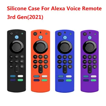 Caz de protecție de Silicon Caz Acoperire pentru Alexa Voce de la Distanță (3rd Gen), Anti-Alunecare, rezistent la Soc Capac de Silicon Pentru Alexa Voce Foc TV - Imagine 1  