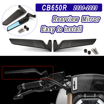 CB650R Accesorii Motociclete Noi Stealth Oglinda retrovizoare pentru Honda CB 650R 650 R 2021-2023 Laterale-Oglinzi Reglabile din Aluminiu - Imagine 1  