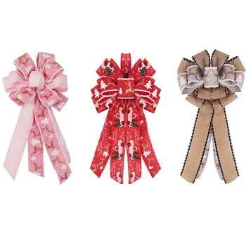 Chicme.ro Moda Noua de Craciun Funda Rosie Decor Cutie de Cadou Ornamente Lenjerie de Crăciun Arc de Vânzare Multi-color - Imagine 1  