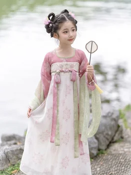 Chineză Tradițională Hanfu Costum De Femeie Vechi Dinastiei Han Rochie Oriental Princess Dress Doamna Eleganta Dinastiei Tang Dans Uzura - Imagine 2  