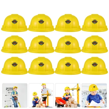 Construcția Pălării Copiii se Joacă Rochie de Lux de Construcție pentru Copii Galben de Construcție Pălării pentru Petrecerea de Construcție de Siguranță Jucărie - Imagine 2  
