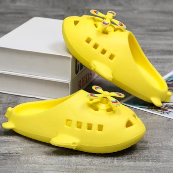 Copiii Platforma Papuci de Moda Talpă Moale Respirabil EVA Fata Papuci de Origine Non-alunecare de Baie Tobogane de Pantofi pentru Copii - Imagine 1  