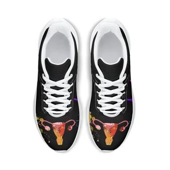 Corpul meu, Alegerea Mea de Imprimare Adidasi Casual pentru Femei New Street Fashion tv cu Pantofi de Sport Respirabil Non-alunecare de Dantela-Up Pantofi de Funcționare - Imagine 2  