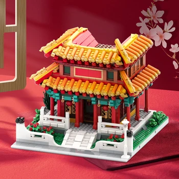 Creator de renume Mondial Cultural Arhitectura Bloc China Templu Model Cifre Cărămizi de Colectare Jucarii Cadou pentru Băieți Cadou - Imagine 1  