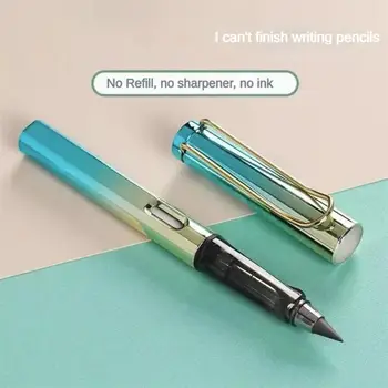 Creion Pictura Luminoase De Culoare Auriu Albastru Etern Creion Creion Obișnuit Incasabil Creion Noua Care Poate Fi Ștearsă Ușor De Utilizat Pentru A Scrie - Imagine 1  