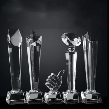 Cristal trofeu personalizat cana ca un premiu de atribuire de cristal film cu sport award dropshipping cristal personalizat construit decor acasă - Imagine 1  