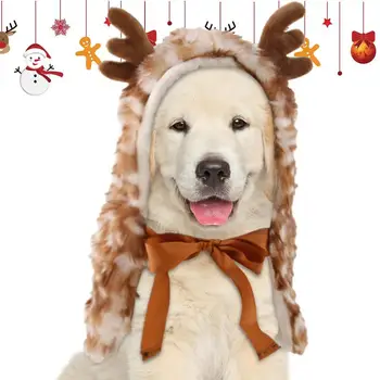 Crăciun Mantie De Companie Animale De Companie Drăguț De Crăciun Cosplay Costum Pisica De Crăciun Reni Costum Cosplay Dress-Up Accesorii Pentru Craciun - Imagine 1  