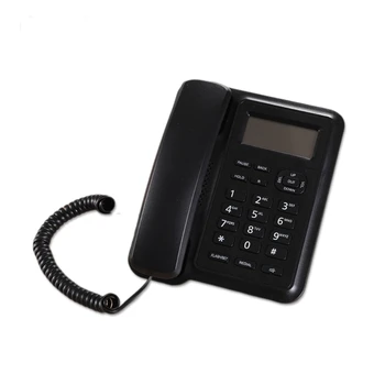 Cu fir, Telefon Fix Buton Mare Telefoane Fixe cu Identificarea Apelantului Telefon Fix de Birou Recepție - Imagine 1  