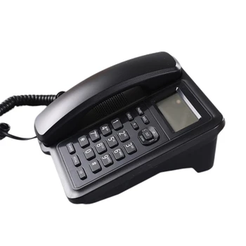 Cu fir, Telefon Fix Buton Mare Telefoane Fixe cu Identificarea Apelantului Telefon Fix de Birou Recepție - Imagine 2  