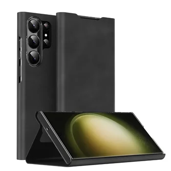 Cu Touch Cover pentru Samsung Galaxy S23 S24 Ultra S22 S21 Plus 5G Caz Piele Flip Magnetic Card Slot Kickstand Telefon Funda - Imagine 1  