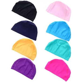 Culoare Solidă Non-Alunecare De Turban Sport De Apă Elastice Din Nylon Proteja Urechile Capac De Înot De Înot Pălărie Căști De Baie, Piscină Pălărie - Imagine 1  