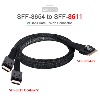 CY SFF-8654 8i 74pin PCI-E Ultraport Slimline SAS Slim 4.0, Dual Oculink - Imagine 2  