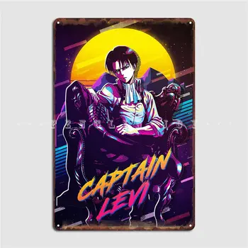 Căpitanul Levi Metal Semn Pub Bar Club Placa De Perete Personalizate Tin Semn Poster - Imagine 1  