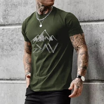 De înaltă Calitate de Moda de Îmbrăcăminte pentru Bărbați Supradimensionate Tee y2k Deal Stras Designer Maneci Scurte Topuri de Club Stradă Casual t-shirt Nou - Imagine 1  