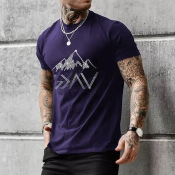 De înaltă Calitate de Moda de Îmbrăcăminte pentru Bărbați Supradimensionate Tee y2k Deal Stras Designer Maneci Scurte Topuri de Club Stradă Casual t-shirt Nou - Imagine 2  