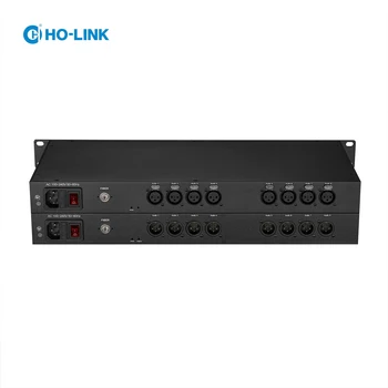 De înaltă performanță de difuzare 8 stereo XLR banlanced interfata audio pe fibra Multiplexor - Imagine 1  