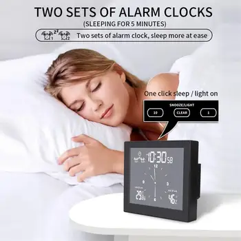 Digital De Baie, Duș, Bucătărie, Ceas Cu Alarmă Cronometru Rezistent La Apa Temperatura Umiditate Ceas - Imagine 1  