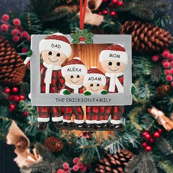 DIY manopera de Crăciun Pandantiv Familie Decoratiuni de Craciun Pentru Casa 2023 Crăciun Pom de Crăciun Agățat Ornament Nou Anul 2024 - Imagine 1  