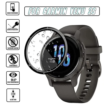 Ecran de Film Protector Pentru Garmin Venu 2S Smartwatch 3D Curbat Margine Moale Acoperire Completă Clară rezistentă la Zgârieturi Protector Accesorii - Imagine 1  