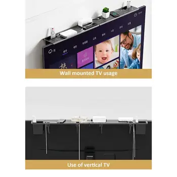 Ecran TV de Top Raft de Depozitare Suport Monitor Desktop Stand TV Rack de Afișare Raft Organiza Birou Suport TV Suport Rack de Afișare - Imagine 1  