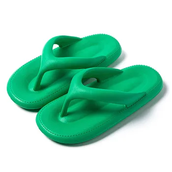 EVA Papuci Pentru Femei Solide Moi Jos Flip Flops Non Alunecare Piscină Interioară Moda Confortabil se Potrivesc Plaja Casual, Papuci - Imagine 1  
