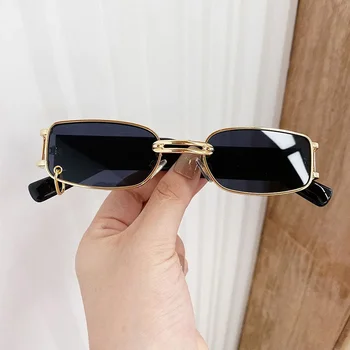 Femei ochelari de Soare Trend Brand de Lux Piața Bărbați Ochelari Vintage din Metal Negru Lentile de Călătorie în aer liber Conducere Decorative ochelari - Imagine 1  