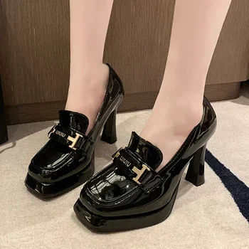 Femei Pantofi De Damă, Pantofi Cu Toc Inalt Rochie Eleganta Lolita Pantofi 2024 Vara Marca Square Toe Pantofi De Lux Pompe Zapatillas De Mujer - Imagine 1  