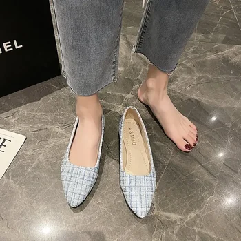 Femei Superficial Pantofi de Primăvară și de Toamnă a Subliniat Platforma Pantofi Casual Plat Moda Pantofi Confortabili Simplu Stil Unic de Pantofi - Imagine 2  