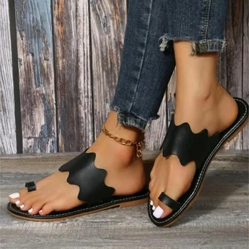 Femei Usoare Toe Loop Sandale de Vara Noi Plus Dimensiunea Femei Pantofi Clip Deget de la picior Ușor sandale Papuci Femei Flip Flops - Imagine 1  