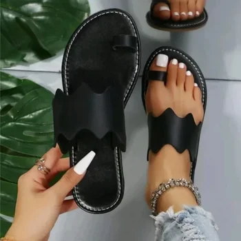Femei Usoare Toe Loop Sandale de Vara Noi Plus Dimensiunea Femei Pantofi Clip Deget de la picior Ușor sandale Papuci Femei Flip Flops - Imagine 2  