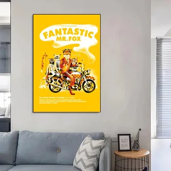 Filmul Fantastic Mr. Fox Poster Kraft Bar Club Hârtie De Epocă Poster De Arta De Perete Pictura Dormitor Studiu Autocolante - Imagine 2  
