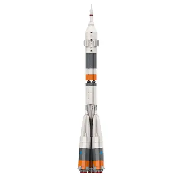 Final R-7 Racheta Soyuz de Colectare [1:110 Scară] Model 587 Piese MOC Construi - Imagine 2  