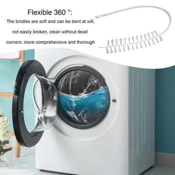 Flexibil Perie De Curatare Pentru Uz Casnic Frigider Si Aer Conditionat Bobine Și Guri De Aerisire Perie Lungă, Mașină De Spălat Instrumente De Curățare - Imagine 2  