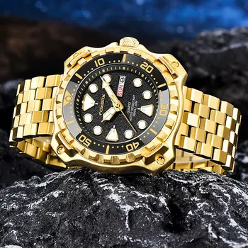 FOXBOX Moda Ceas de Aur Pentru Bărbați de Top Marca Sport de Lux Bărbați Cuarț Ceasuri de mana Casual rezistent la apă, Cronograf Relog Masculino - Imagine 2  