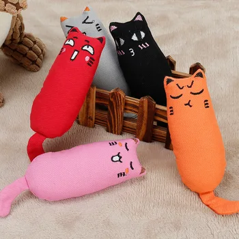 Foșnet de Sunet Jucărie Catnip Cat Consumabile Interactive Jucărie Pisica Pisoi Dintii de Slefuire Pisica de Pluș Degetul mare de Perne Jucării pentru Pisici Elemente de Animal de casă - Imagine 2  