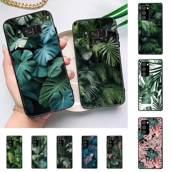 Frunze de Monstera Verde Telefon Caz Pentru Redmi 8 9 10 pocoX3 pro pentru Samsung Nota 10, 20 pentru Huawei Mate 20 30 40 50 lite - Imagine 1  