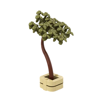 Gobricks MOC Ghiveci Copac Cărămizi Grădini Copac Bonsai DIY Creative Ghivece cu Plante Bonsai Model Blocuri de Jucărie Pentru Cadou - Imagine 1  