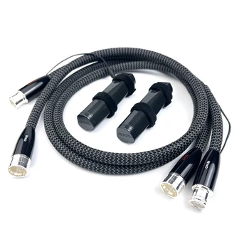 Hi-end Vânt Echilibrat XLR Cablu PSS Argint Audio HiFi de Interconectare Conformitate cu 72V Baterie - Imagine 1  