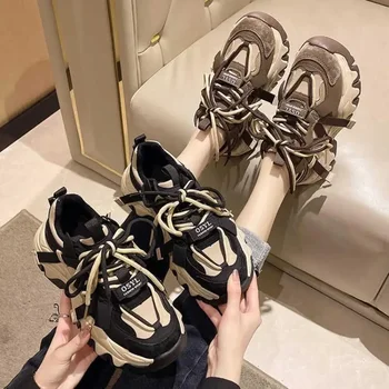 Iarna Fleece căptușit Îngroșat Femei Pantofi de Pânză Bumbac pentru Femei Pantofi de Vârstă Mijlocie și Vârstnici Termică Bumbac Cizme de Alunecare pe Fata - Imagine 2  