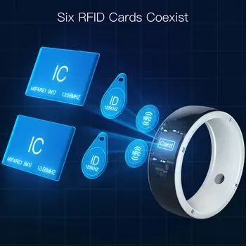 JAKCOM R5 Inel Inteligent Super-valoarea ca 125 khz rfid autocolant clar carduri nfc flipper zero dispozitive clona cip em4100 uid universal - Imagine 2  