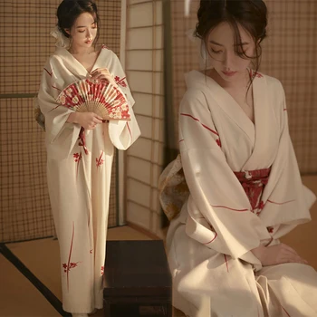 Kimono Traditional Japonez Cardigan Femei Rochie Halat De Baie Yukata Geisha Cosplay De Îmbrăcăminte Din Asia De Performanță Photoshooting - Imagine 1  