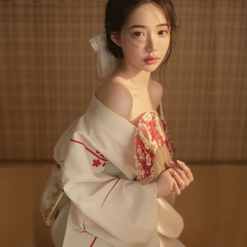 Kimono Traditional Japonez Cardigan Femei Rochie Halat De Baie Yukata Geisha Cosplay De Îmbrăcăminte Din Asia De Performanță Photoshooting - Imagine 2  
