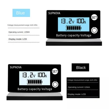 LCD LCD Voltmetru DC8-100V Baterie Baterie de Masina de Detectare de Nivel Display Digital Litiu Baterie Plumb-Acid de Afișare - Imagine 1  
