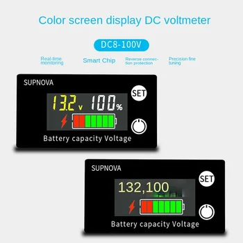 LCD LCD Voltmetru DC8-100V Baterie Baterie de Masina de Detectare de Nivel Display Digital Litiu Baterie Plumb-Acid de Afișare - Imagine 2  