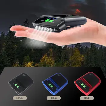 LED Senzor Inteligent de Lumină Clip Capac Far 180° Rotativ Far în aer liber, Pescuit Lampa USB Senzor de Camping Faruri - Imagine 2  