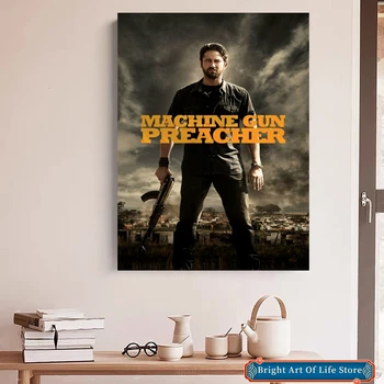 Machine Gun Preacher (2011) Poster Film Star Coperta Foto Canvas Print Apartament Home Decor Pictura Pe Perete (Fara Rama) - Imagine 1  