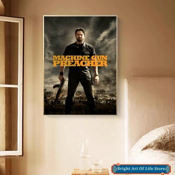 Machine Gun Preacher (2011) Poster Film Star Coperta Foto Canvas Print Apartament Home Decor Pictura Pe Perete (Fara Rama) - Imagine 2  