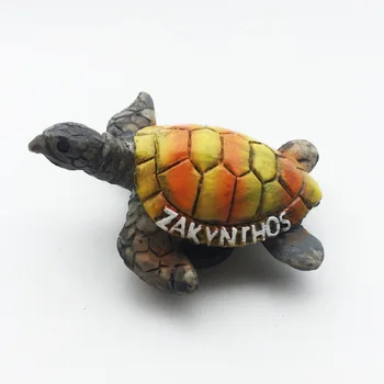 Magnet De Frigider Drăguț Zhajinsos Turtle Personalizat Peisaj Cultural Decor Mesaj Autocolant Turism Suvenir - Imagine 1  